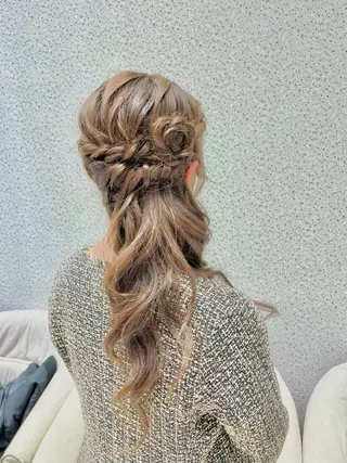 ロング ヘアアレンジ 推し活/パーティヘア ⭐️今田 水風🐰のヘアスタイル