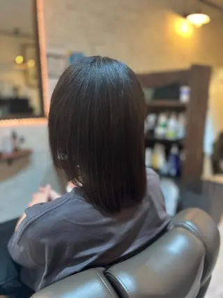 セミロング ツヤ髪専門美容師 桑原 和誠のヘアスタイル
