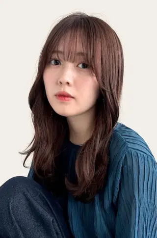 セミロング カラー 竹田 佳奈のヘアスタイル
