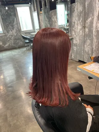 セミロング カラー ハイトーン 横浜💞ミオのヘアスタイル