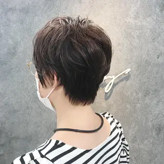 ショート 所渉/韓国レイヤー /ウルフカットのヘアスタイル