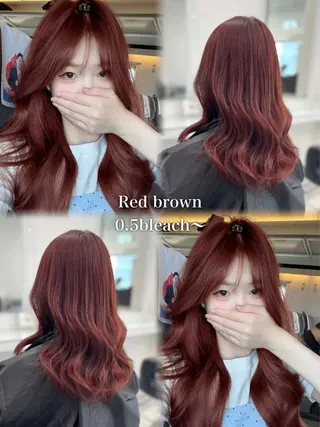 ロング カラー ヘアアレンジ えびけん/色落ちまで 可愛い♥️のヘアスタイル