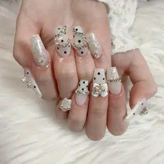 ネイル 🎀nana🫧 ワンホンネイル🎀のネイルデザイン