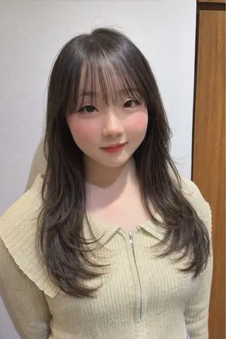 ミディアム ayumi🦖/ 似合わせカラー🤎のヘアスタイル