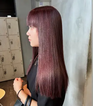 ロング カラー 堤 麻衣子のヘアスタイル
