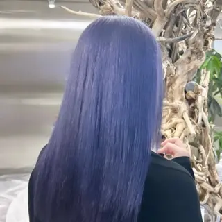 ロング カラー メンズウルフ/ボブ パーマ/くるみのヘアスタイル