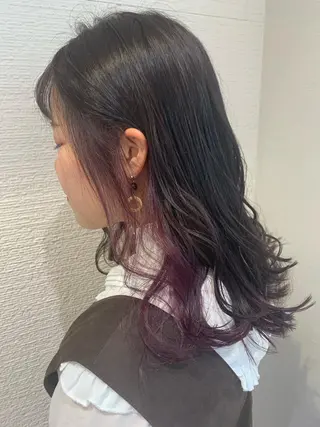 カラー 韓国ヘア/レイヤー/ 🤍ayumuのヘアスタイル