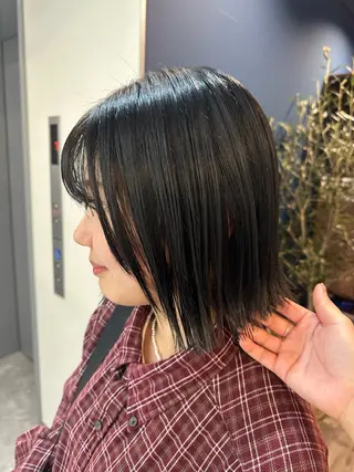 ショート 縮毛矯正+モテカラー 🎀✨MIHOのヘアスタイル