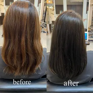 ロング カラー 大人デザイン 🍃MORIKA🍃のヘアスタイル
