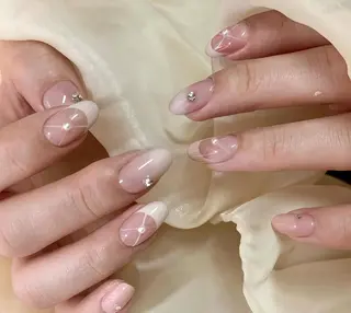 ネイル By moonネイル 🌷ワンホン/韓国風のネイルデザイン