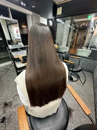 ロング 髪質改善⭐️縮毛矯正 中野⭐️Rinaのヘアスタイル