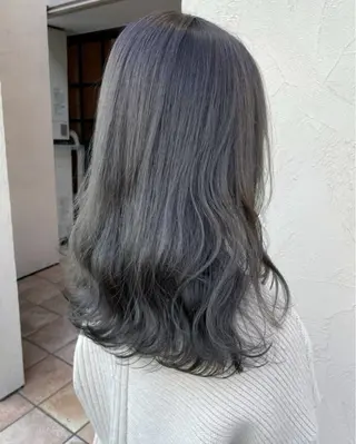 セミロング カラー 🐺ིྀ顔周レイヤー /髪質改善🩵aoiのヘアスタイル