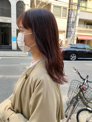 ロング カラー ヘアアレンジ 韓国好き🇰🇷 美容師MIKUのヘアスタイル