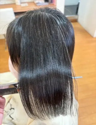 ミディアム 髪質改善カラー 清利あやなのヘアスタイル