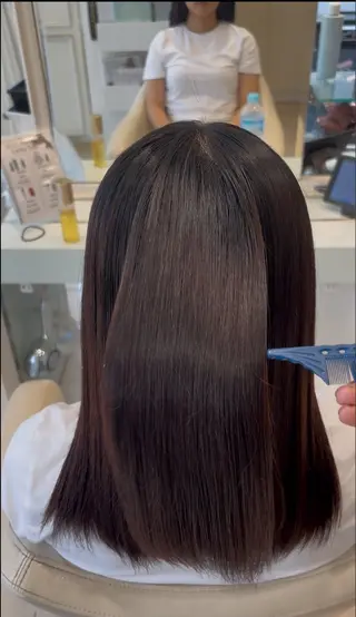 ロング 艶髪 /ダメージレス 縮毛矯正 / くうのヘアスタイル