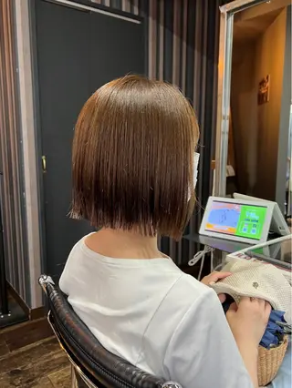セミロング カラー ヘアアレンジ ✨前田 優・2拠点✨ ✨恵比寿・札幌店✨のヘアスタイル