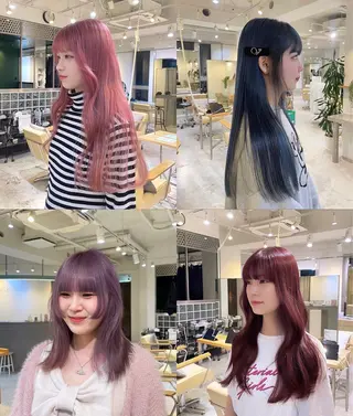 セミロング カラー 🎀 liz🎀のヘアスタイル