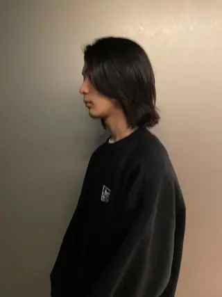 ミディアム メンズ 吉田一輝 外国人パーマのヘアスタイル