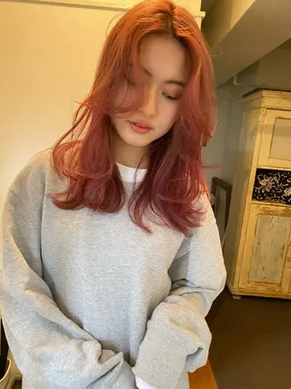 ロング カラー Pia ツボイ ケイタのヘアスタイル