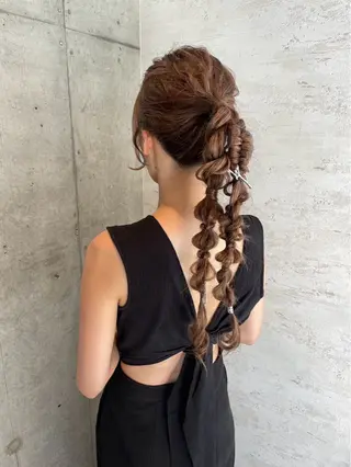 ロング ヘアアレンジ 美髪× ヘアセット✨Araiのヘアスタイル
