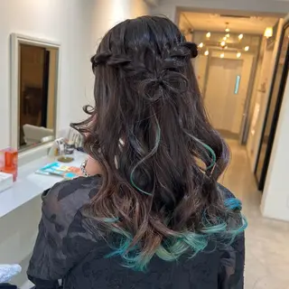 カラー ヘアアレンジ 清水 玖琉海のヘアスタイル