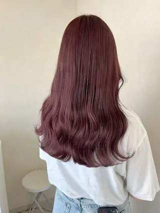 ロング カラー 長山 茉白のヘアスタイル