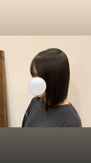 ミディアム 佐藤 優里のヘアスタイル