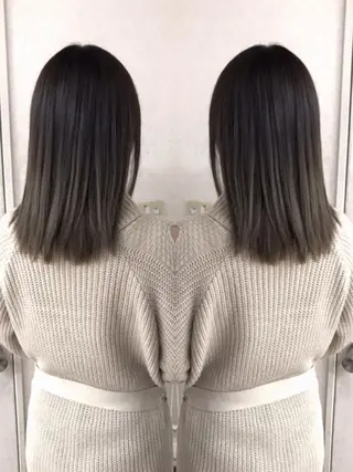 ミディアム カラー ヘアアレンジ 三輪 太一のヘアスタイル