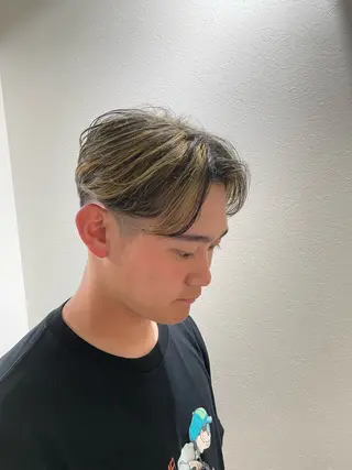 カラー メンズ メンズパーマ特化/波 巻きツイスパ 長町至のヘアスタイル