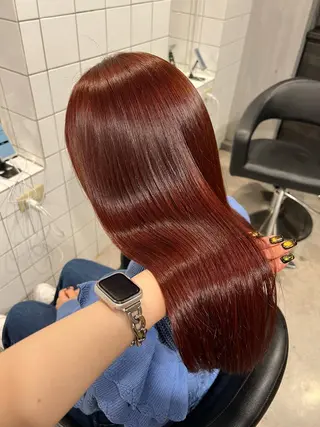 ロング カラー AYUMI/赤み消し /ブラウンカラーのヘアスタイル