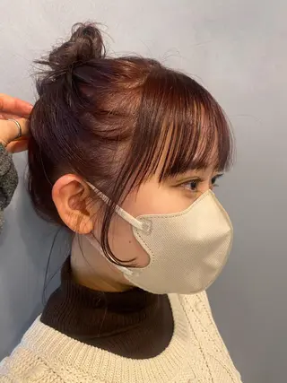 ミディアム カラー 砂原 ひよりのヘアスタイル