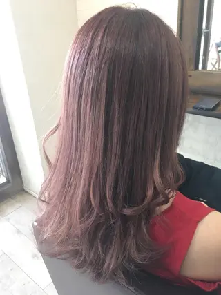 ロング 松本 亮のヘアスタイル