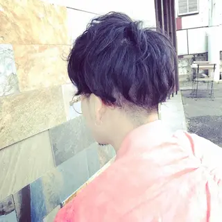 パーマ メンズ 佐々木 浩之のヘアスタイル