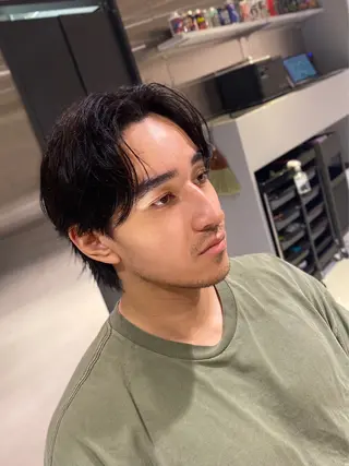 ミディアム メンズ 下北沢メンズサロン 松下隆世のヘアスタイル