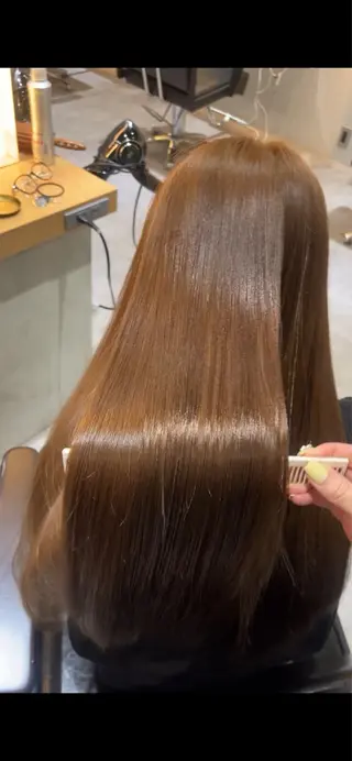 ロング カラー ロングカット/ うる艶カラー/ユイのヘアスタイル