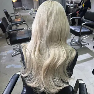 ロング 大阪/カラーモデル/ ハイトーン/みゅうのヘアスタイル