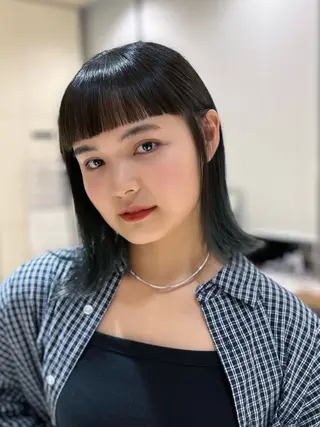 ミディアム カラー 髙木美緒🌿 レイヤー/アレンジのヘアスタイル