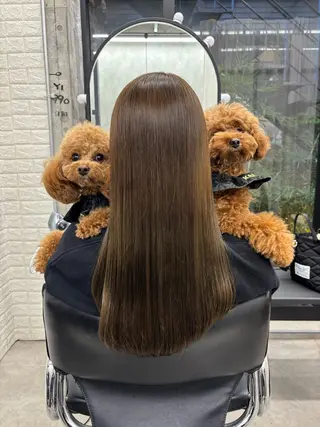ロング カラー すぐ巻ける縮毛矯正 🍀勝倉　麗のヘアスタイル