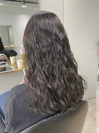 セミロング パーマ 【表参道】Ruri デジタルパーマのヘアスタイル