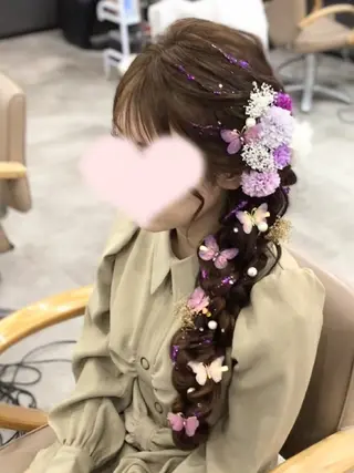 ロング ヘアセット❤️着付け Akaneのヘアスタイル