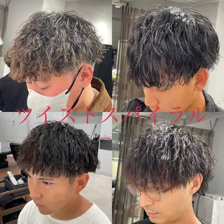 ショート パーマ メンズ メンズスタイリスト✨ 助川龍哉のヘアスタイル
