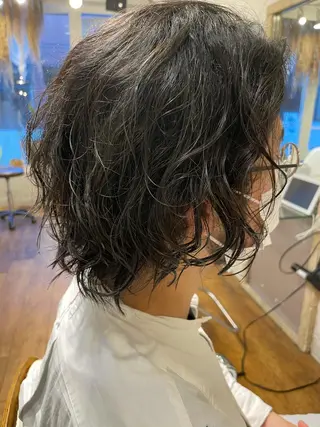 パーマ メンズ ＲｅｃｈｅＲｃｈｅ 池袋 【ルシェルシュ】所属・💭メンズ特化 フクダ💭のヘアスタイル