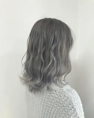 ミディアム カラー ヘアアレンジ GiseL天神カラー 髪質改善/ブリーチのヘアスタイル