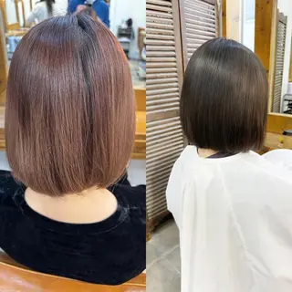 ショート カラー 👑銀座ショート/ 絶壁補正/金子涼👑のヘアスタイル