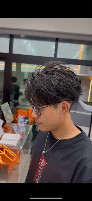 パーマ メンズ fifth 菅崎愛斗のヘアスタイル