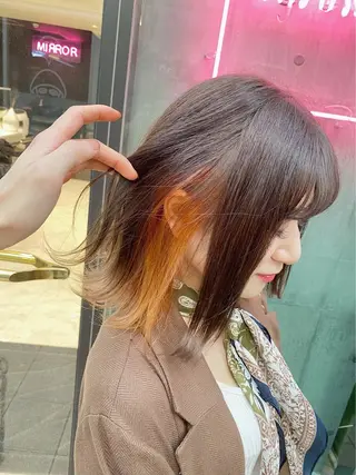 カラー 立川ハイトーン💫 Minoriのヘアスタイル