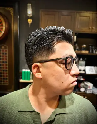 ミディアム ヒロ銀座BARBERSHOP横浜店所属・横浜 カット全般 大槻のヘアスタイル