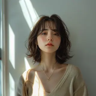 ミディアム eMii. 鎌倉のヘアスタイル