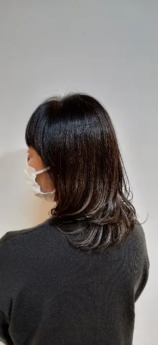 セミロング 安藤 浩樹のヘアスタイル