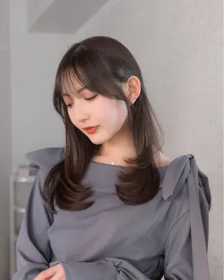 ロング カラー ヘアアレンジ レイヤー/グレージュ 渋谷表参道/小森波琉のヘアスタイル